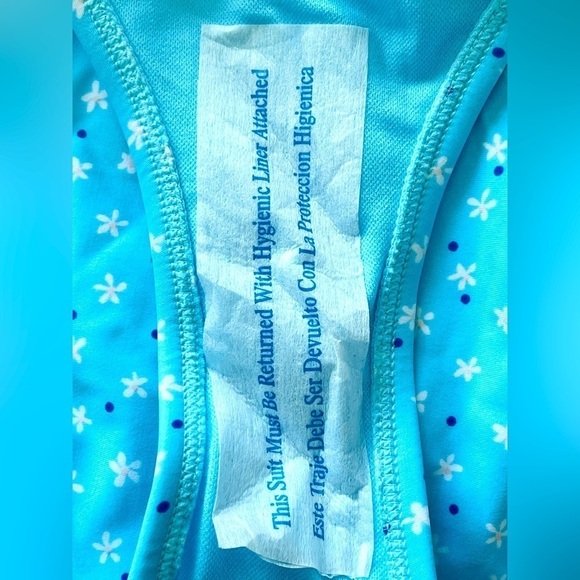 Xhilaration Women’s Baby Blue Floral Bikini Bottom Medium Size - Picture 5 of 10